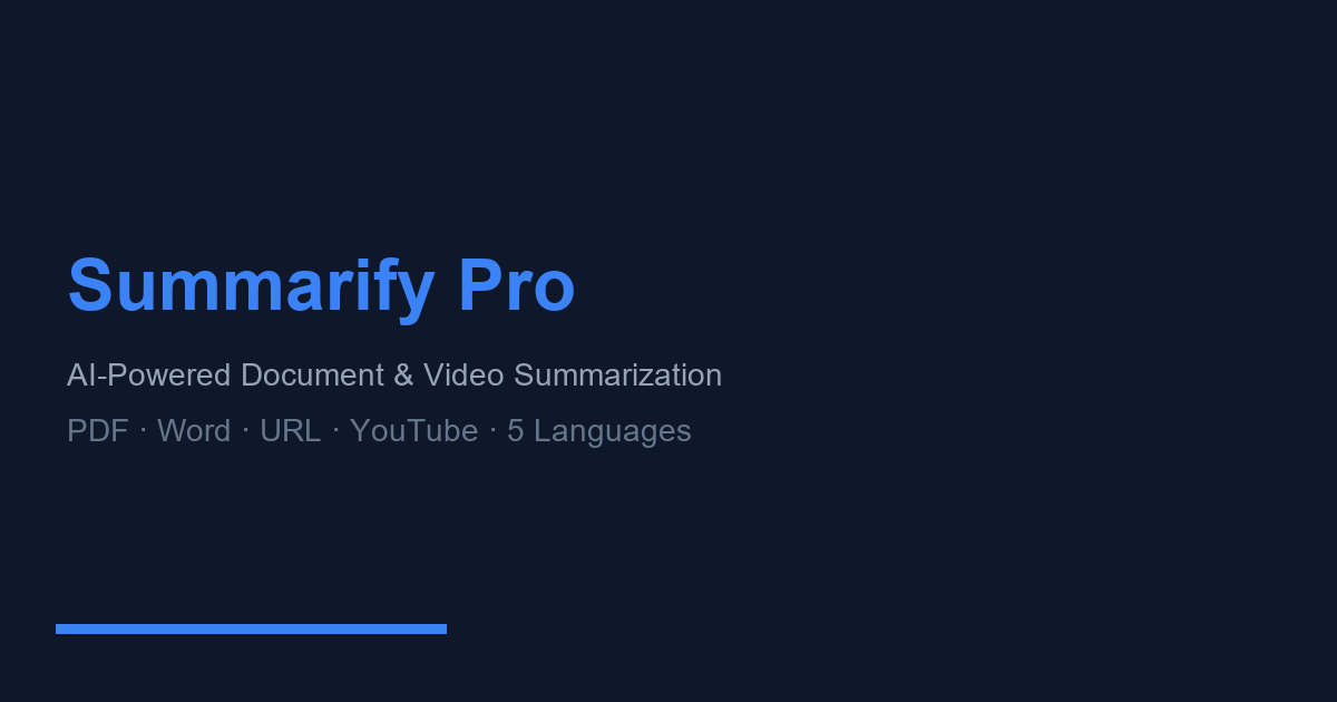 5 Best Free AI PDF Summarizers in 2026 (Tested & Compared) | Summarify Pro